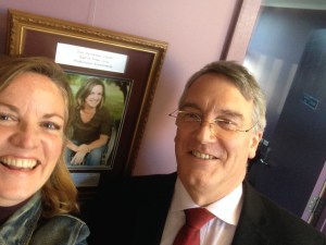 Wall of Pride selfie with Port Dalrymple principal Phil Challis