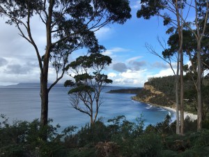 Stapletons Beach overlooks Maria Island